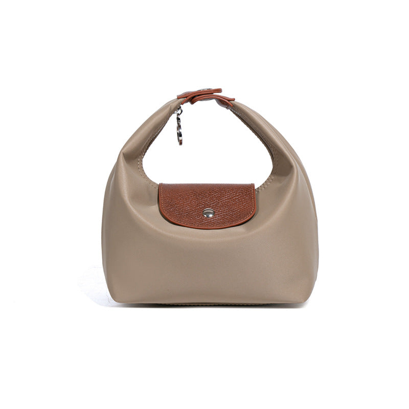 Premium Nylon Lunch Bag, Waterproof Insulated Lunch Box Tote, Handheld & Crossbody Dumpling Bag for Work, School, and Commuting