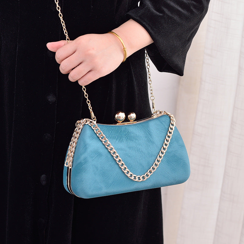 Black PU dinner minimalist handbag