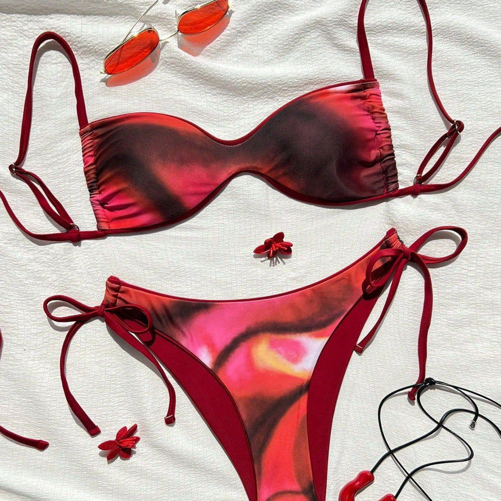 Tie-up  Bikini Women's Swimwear