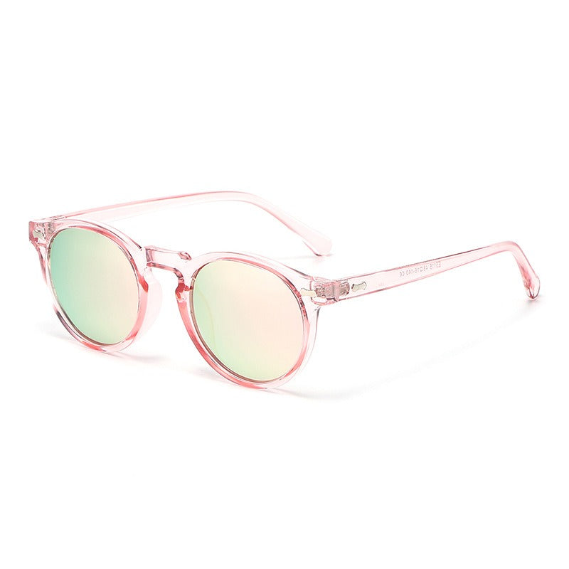Fashion Sunglasses for Men Women Vintage Small Round Frame Sun Glasses Yellow Lens UV400 Goggles Shades Eyewear