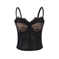 Sexy slim lace cup suspender