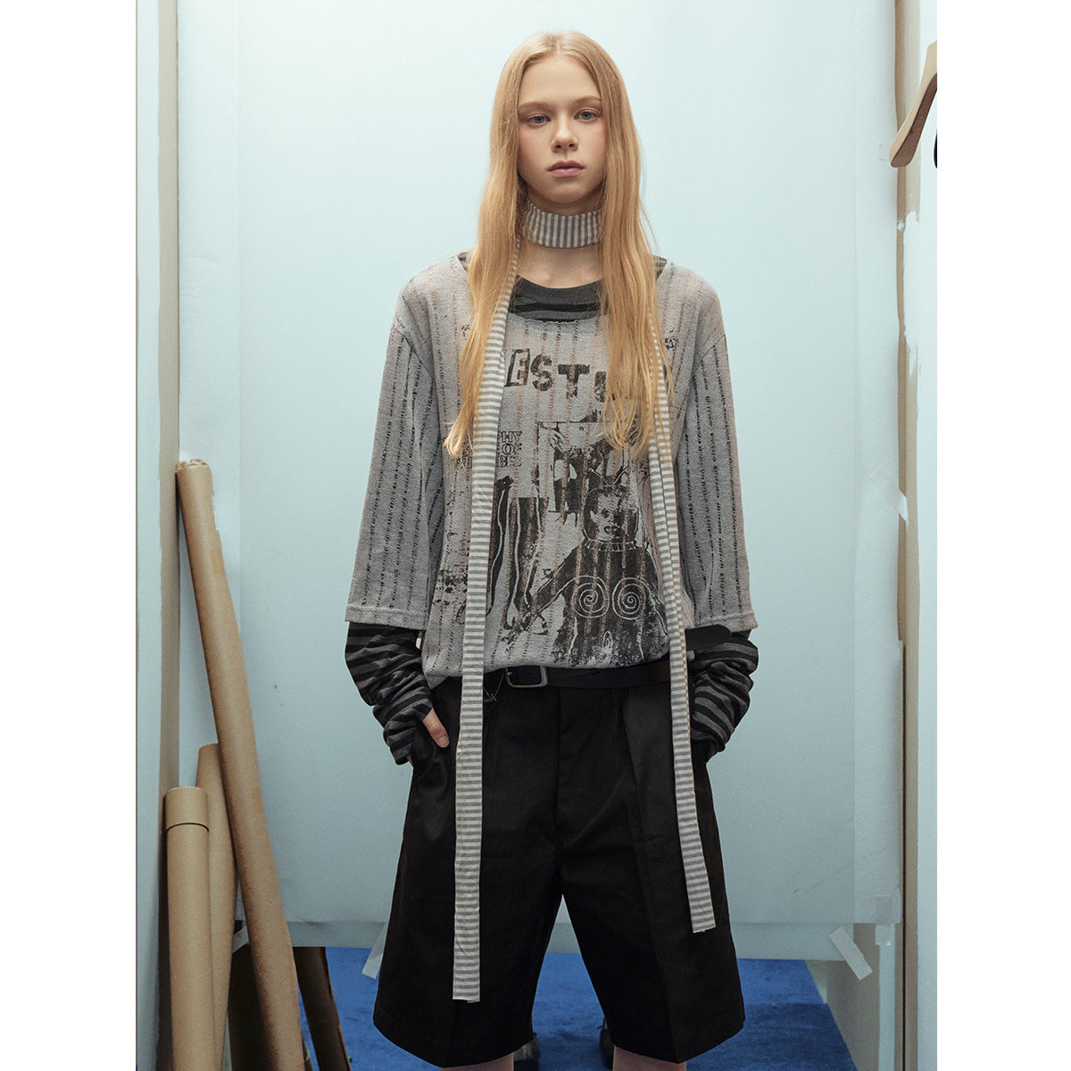 Fake two hoodies for men and women