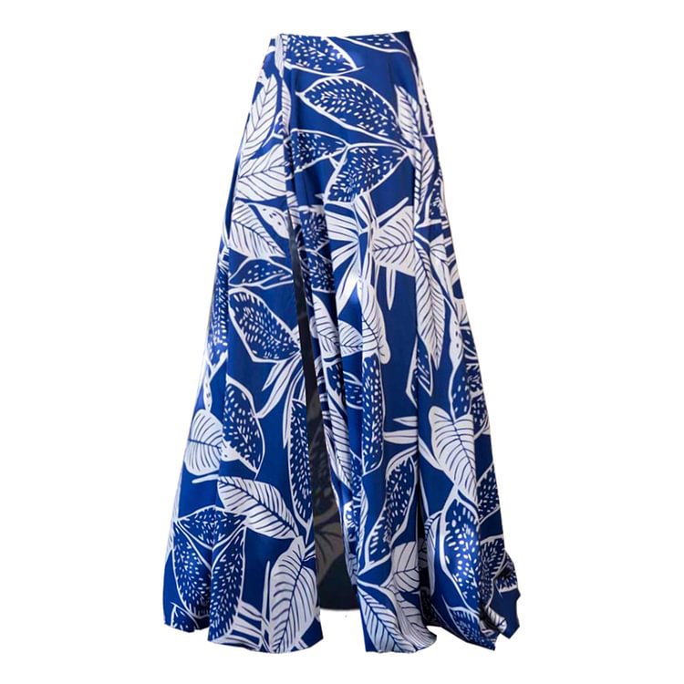 One-Shoulder Puff Sleeve Printed One-Piece Swimsuit for Women