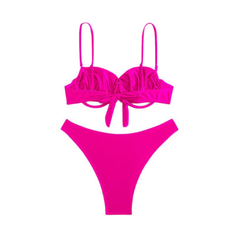 Color Separated Bikini Swimwear for Women, Sexy Three-Piece Bikini