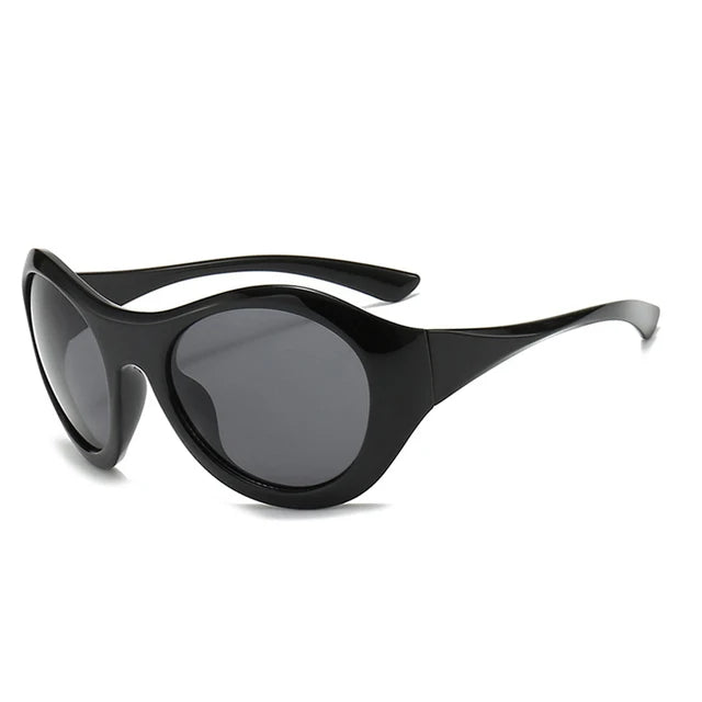 Oversized Oval Sunglasses Women Fashion Y2K Punk Men Outdoor Sports Sun Glasses Shades UV400