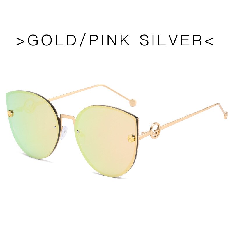 Classic Cat Eye Sunglasses New Fashion Shades Sun Glasses For Women Retro Metal Feminine Glasses