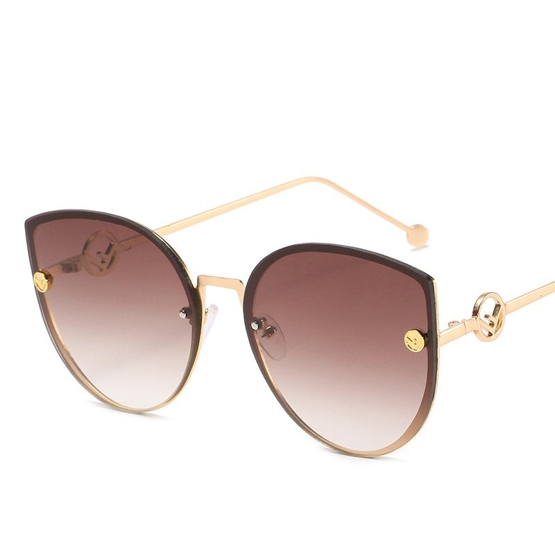 Classic Cat Eye Sunglasses New Fashion Shades Sun Glasses For Women Retro Metal Feminine Glasses