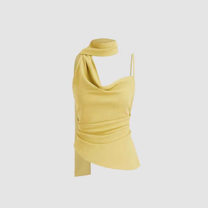 Sleeveless slim fit top