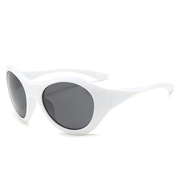 Oversized Oval Sunglasses Women Fashion Y2K Punk Men Outdoor Sports Sun Glasses Shades UV400