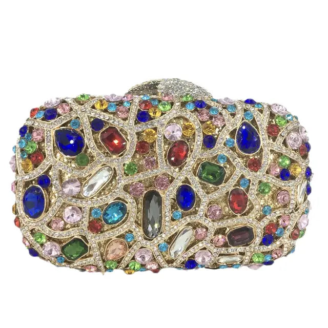 Women Crystal Evening Purses and Handbags Ladies Gala Dinner Handbags Wedding Clutch