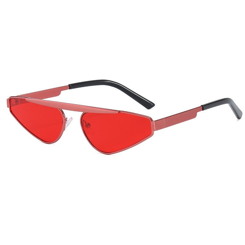 Sunglasses, Female Personality Triangle Street Photo Glasses, Small Frame Sunglasses