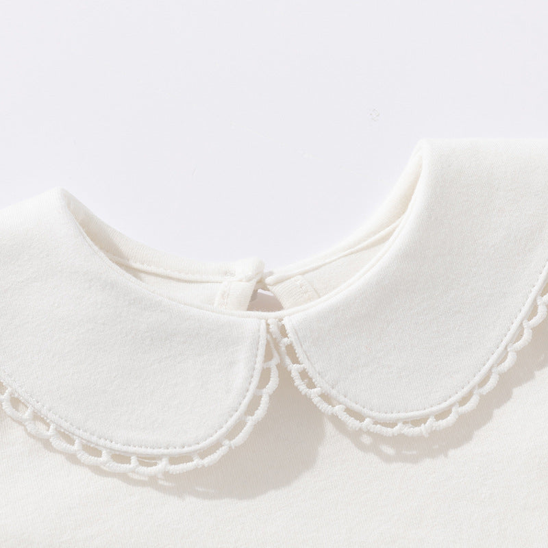 Collar long sleeved jumpsuit