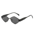 New triangular glasses, European and American ins, internet celebrity geometric polygon glasses, personalized hip-hop sunglasses