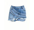 Irregular denim skirt for women's clothing