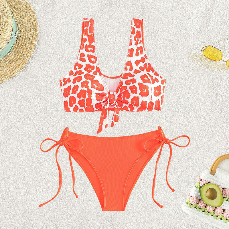 Bikini sexy lace-up two-piece swimsuit for women summer bikini