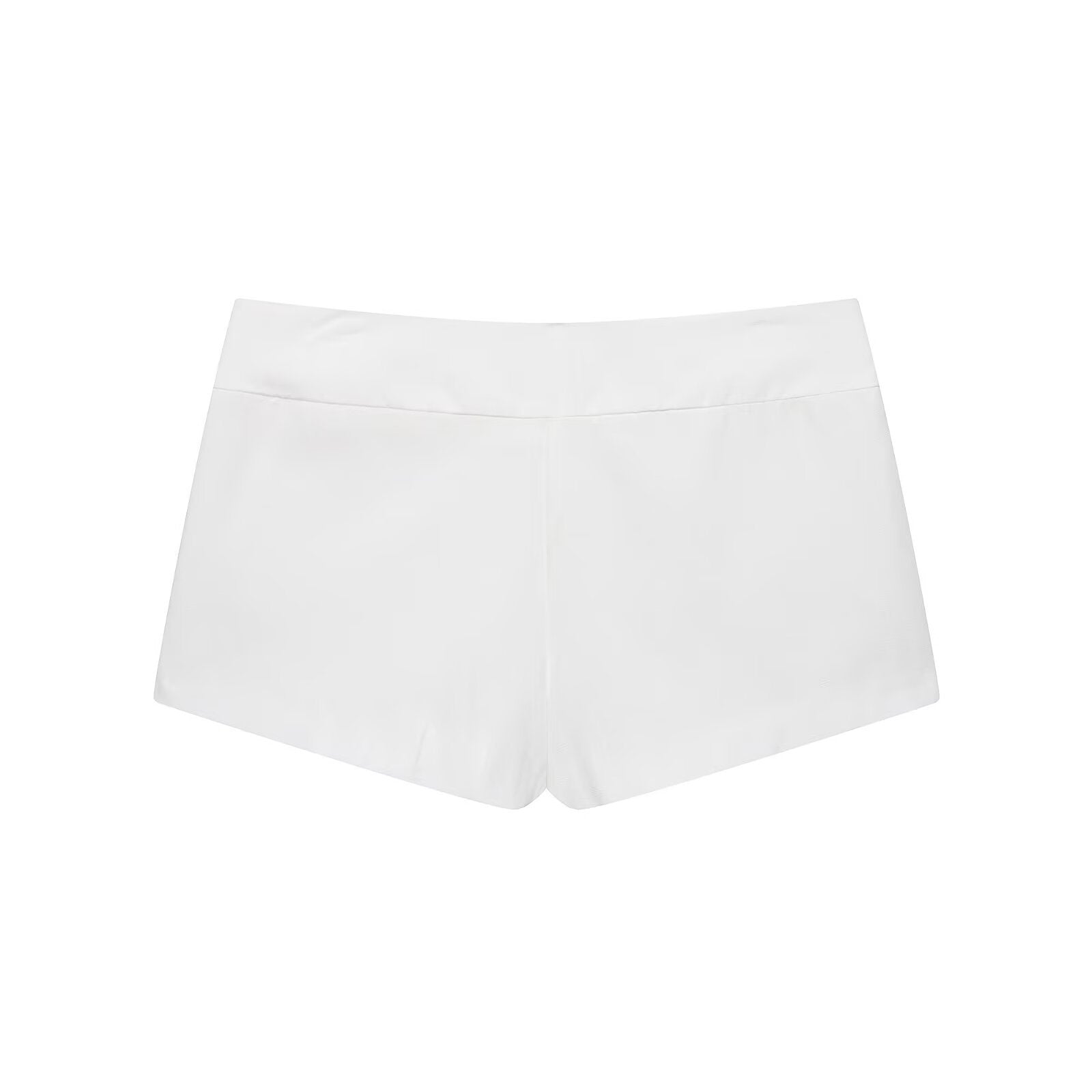 Zipped Front Wrap-Neck Top + Shorts Set