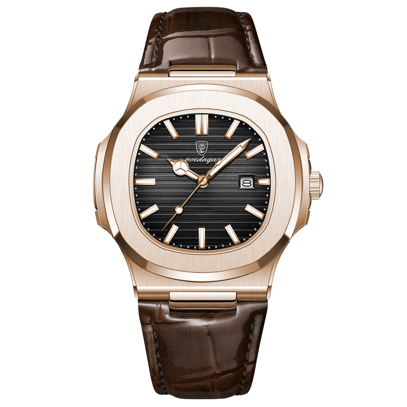 Men's waterproof luminous quartz watch