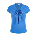 Women's Butterfly Knot Slim Fit V-Neck Casual Short Sleeve Top