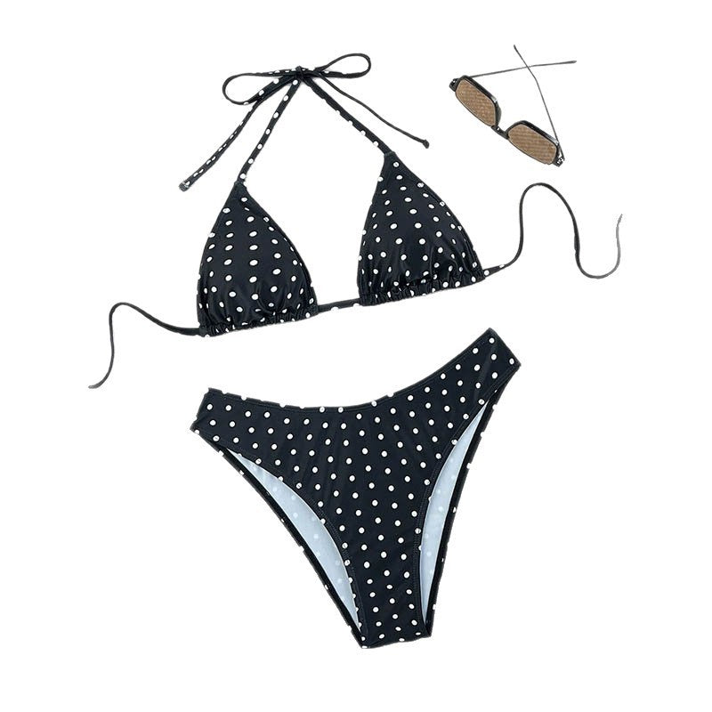 Polka dot printed bikini