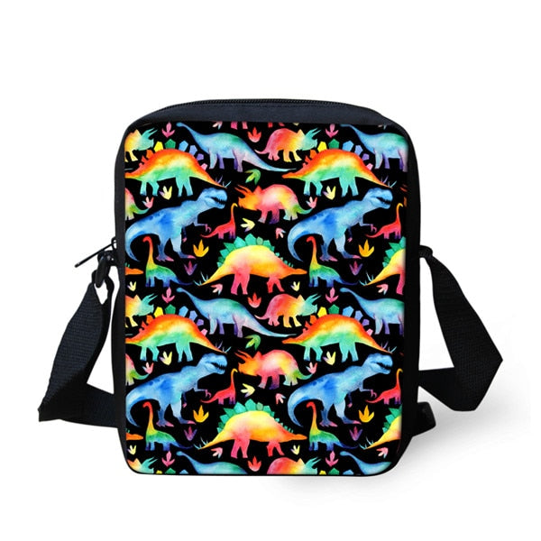 FORUDESIGNS Dinosaur 3D Printing Set School Backpacks for Boys Orthopedic Satchel Schoolbag Children Kids Shoulder Book Bag