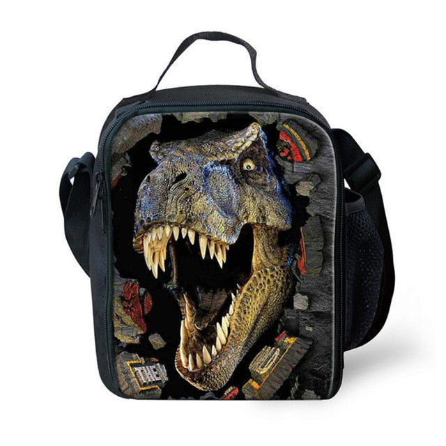 FORUDESIGNS Dinosaur 3D Printing Set School Backpacks for Boys Orthopedic Satchel Schoolbag Children Kids Shoulder Book Bag