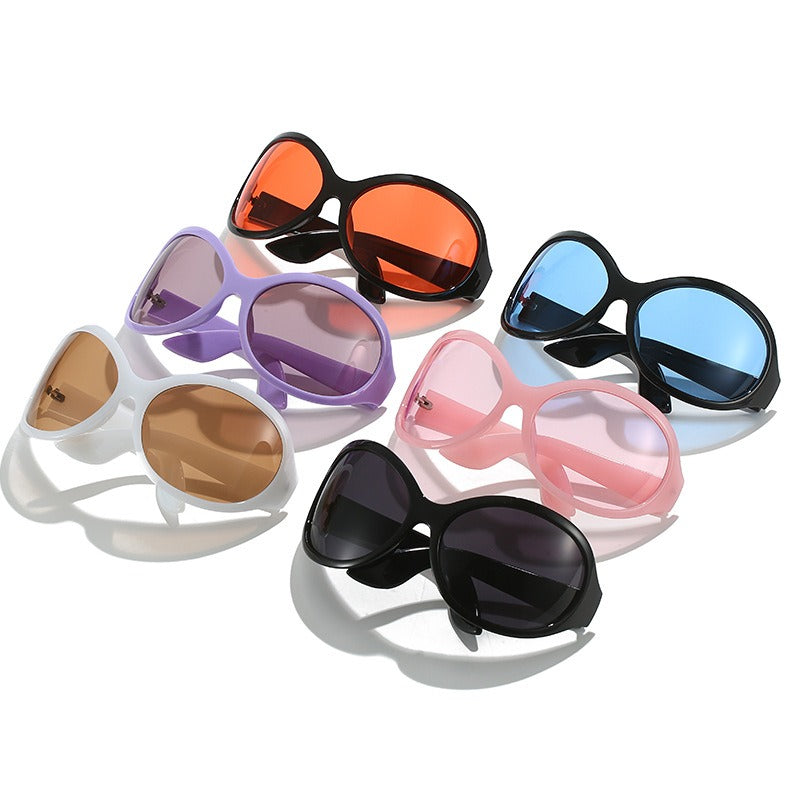 Sunglasses personalized hip-hop large frame glasses alien sunglasses female