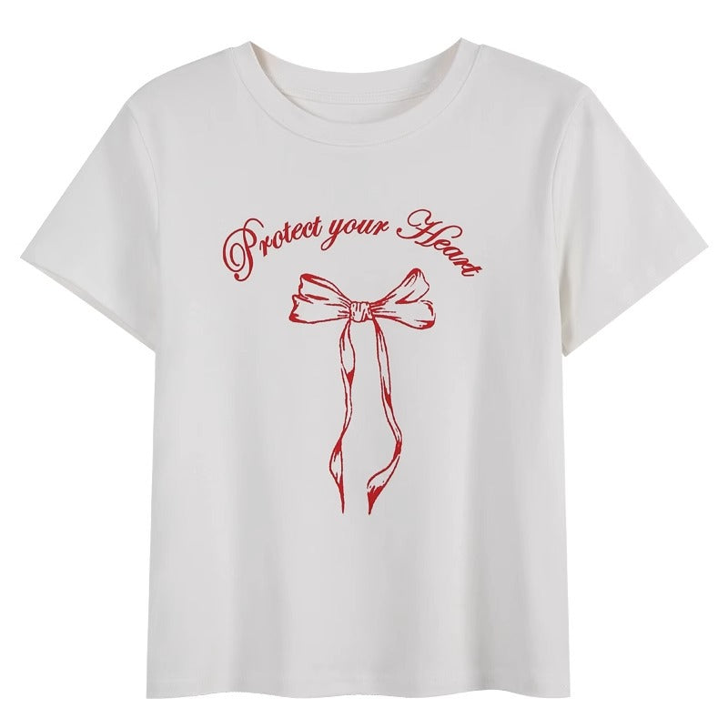 Chic Printed Short Sleeve T-Shirt for Women
