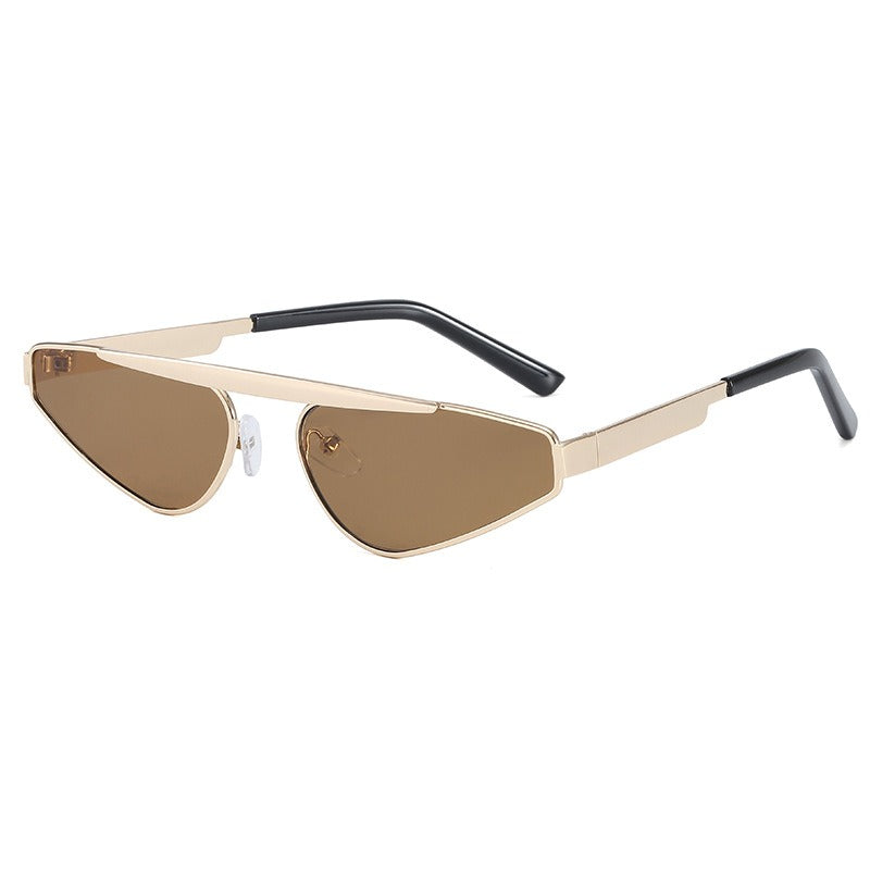 Sunglasses, Female Personality Triangle Street Photo Glasses, Small Frame Sunglasses