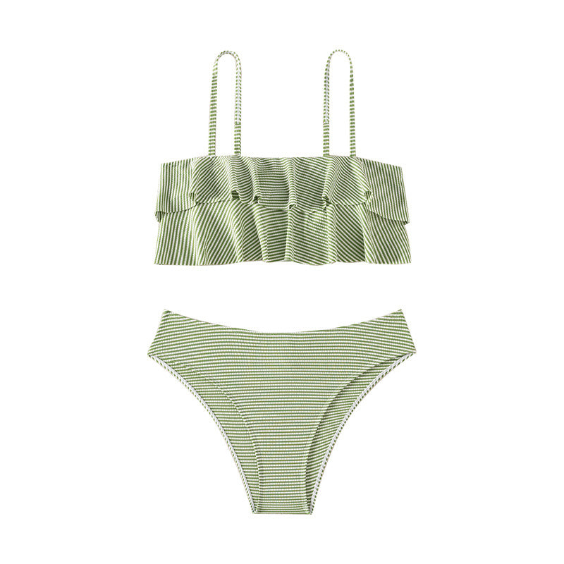 Two-Piece Bikini Swimwear for Women Low Waist Sexy Beach Swim Suit