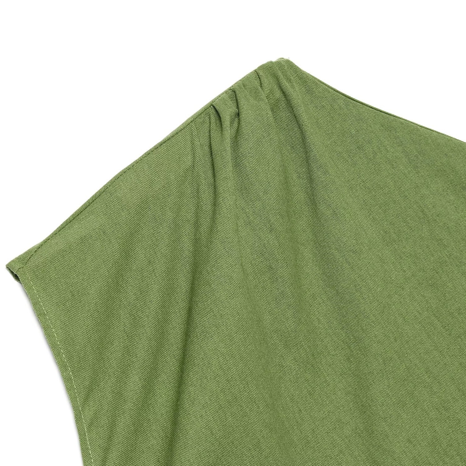 Flax slim cut slit shoulder dress