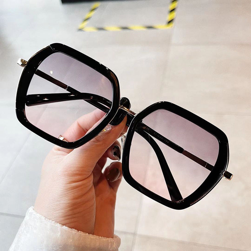 Sunglasses Men's And Women's Korean Version Big Frame Glasses Trendy Street Sunglasses