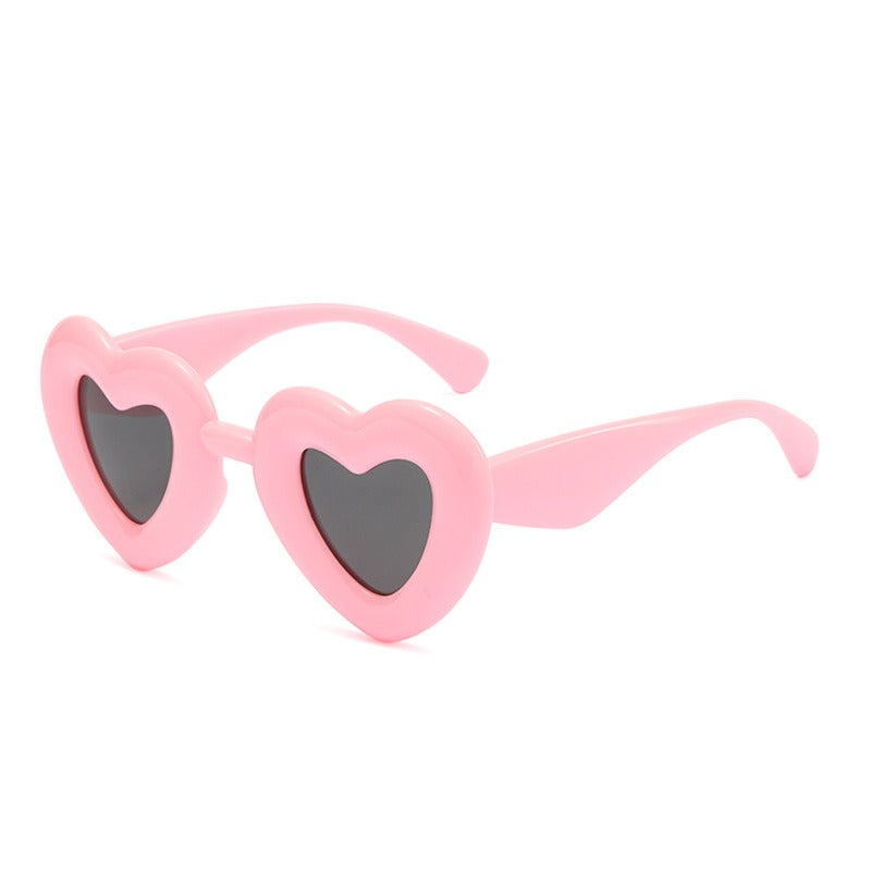 Design cute heart glasses love polarized sunglasses for women
