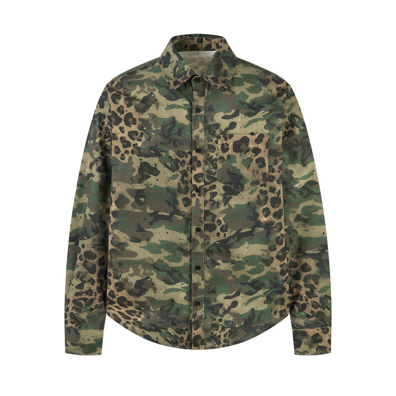 Camouflage Denim Jacket for Men
