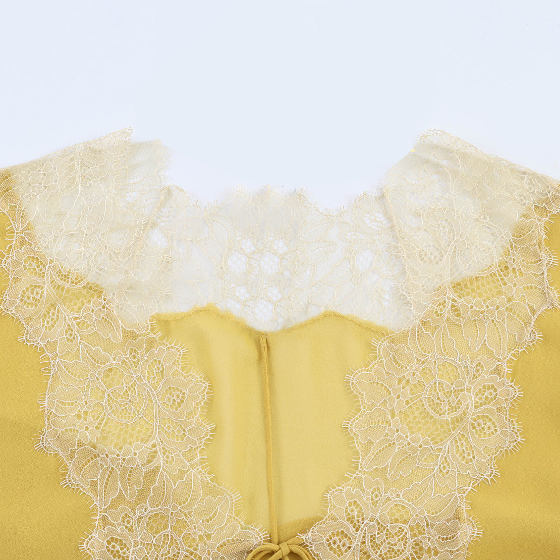 Lazy style lace patchwork shirt