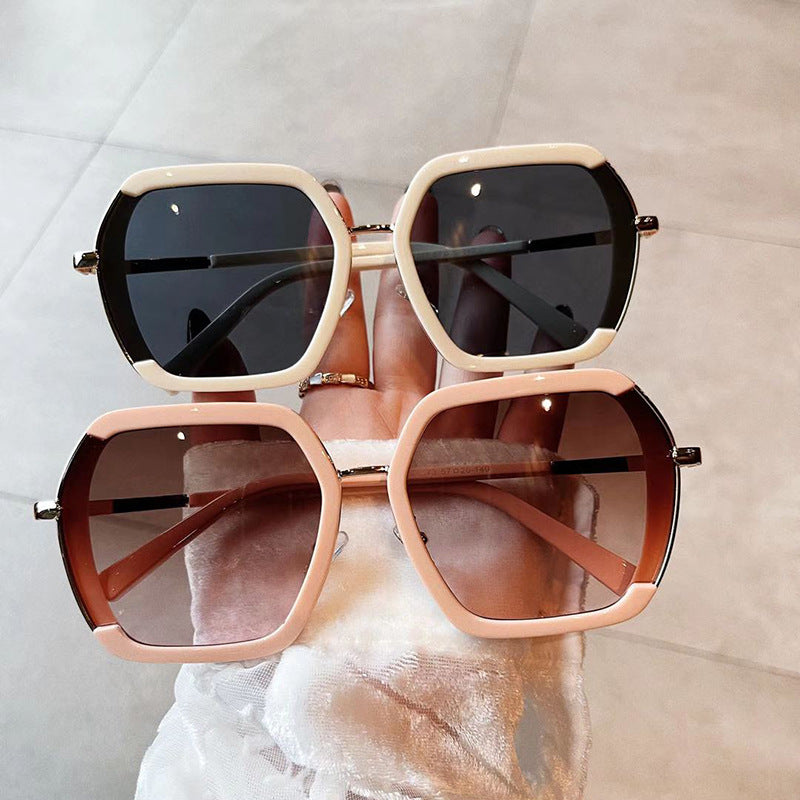 Sunglasses Men's And Women's Korean Version Big Frame Glasses Trendy Street Sunglasses