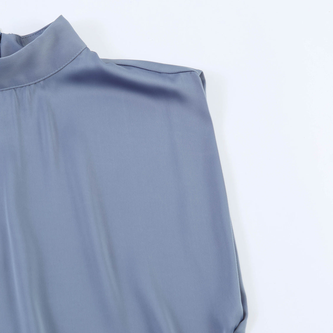 Lace Detail Satin Texture Dress