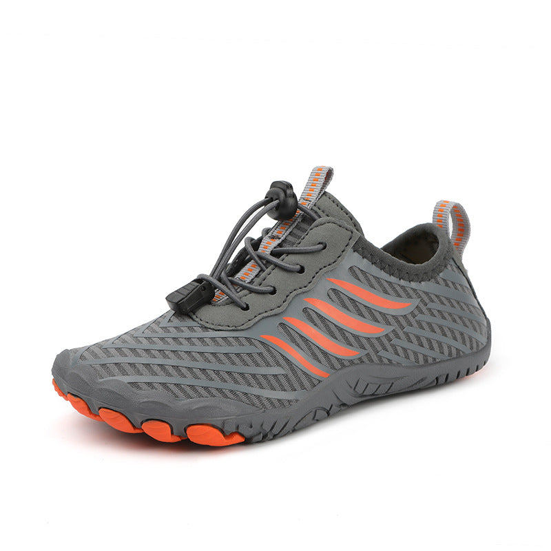 Children's outdoor river tracing shoes barefoot elementary school students diving beach shoes quick-drying water park fitness five-finger shoes