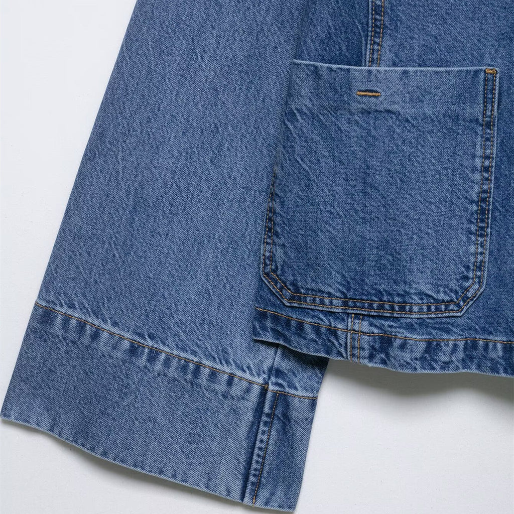 Street short denim jacket for summer