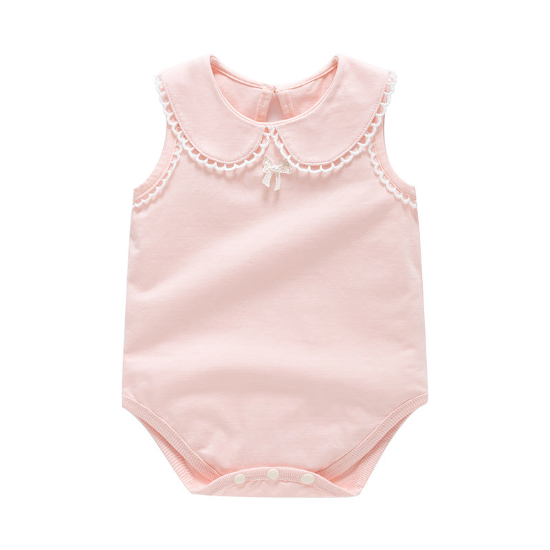 Collar sleeveless jumpsuit