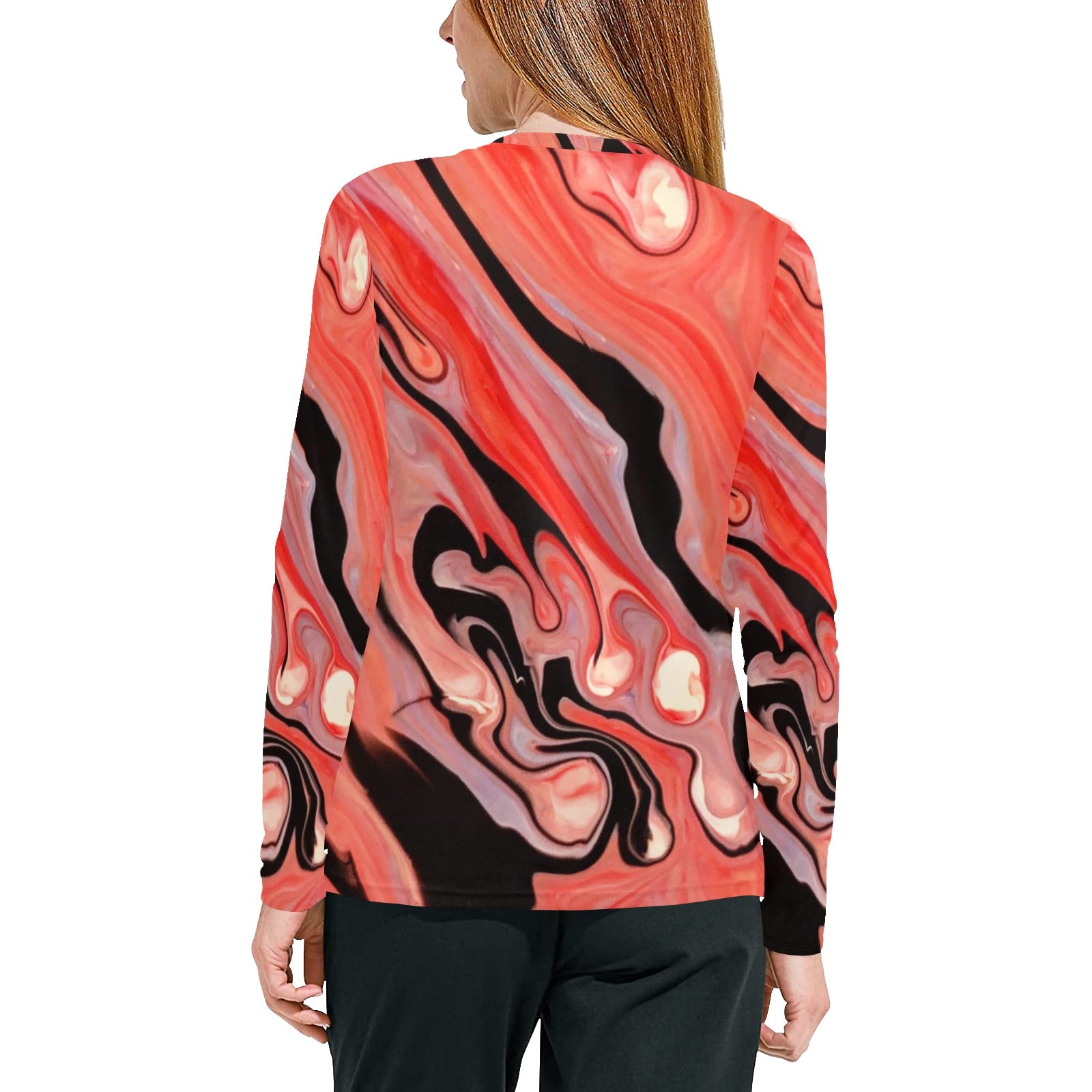 Women's All Over Print Pajama Top (Sets 07)