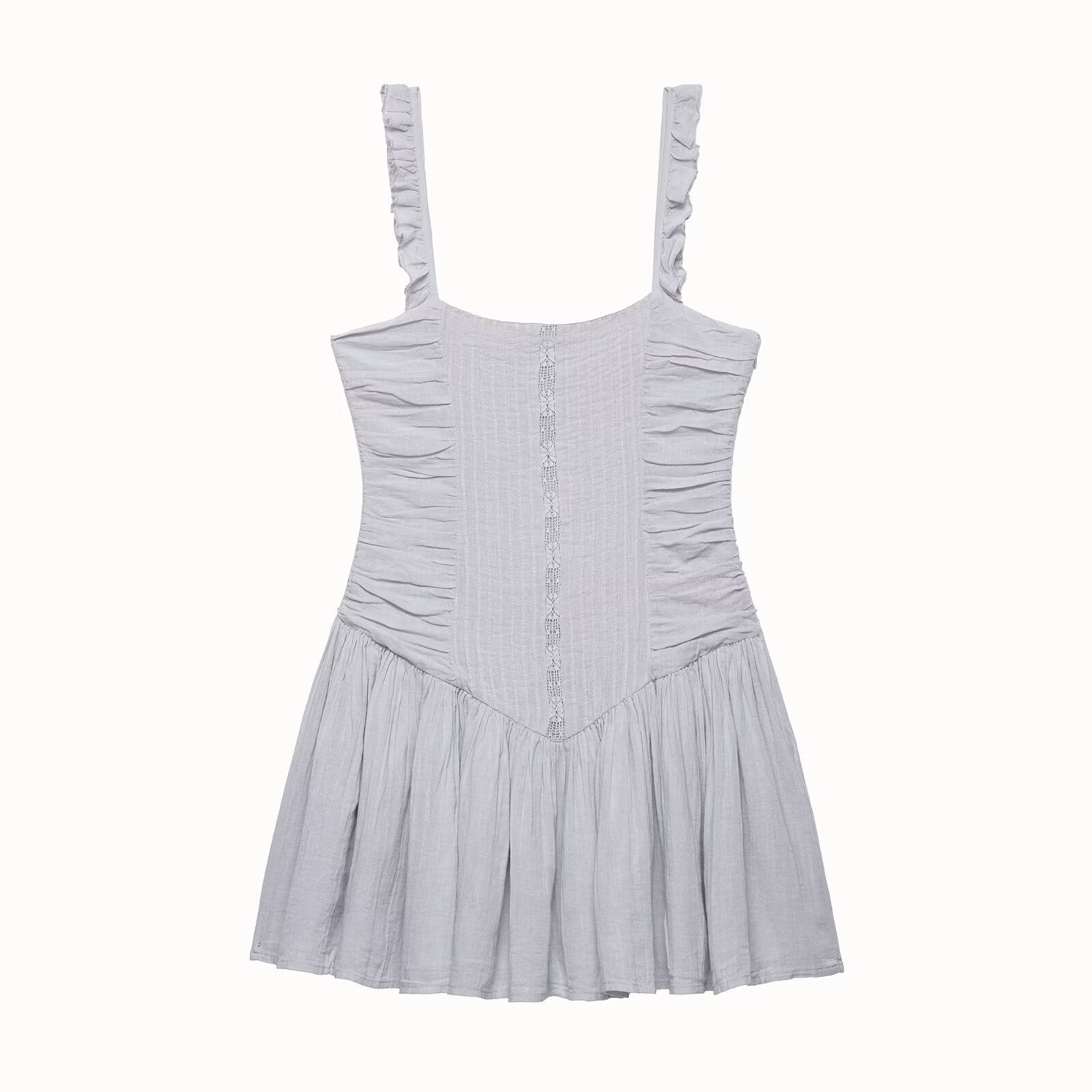 Spicy girl fluffy embroidered short dress