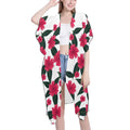 Mid-Length Side Slits Chiffon Cover Up (H50)