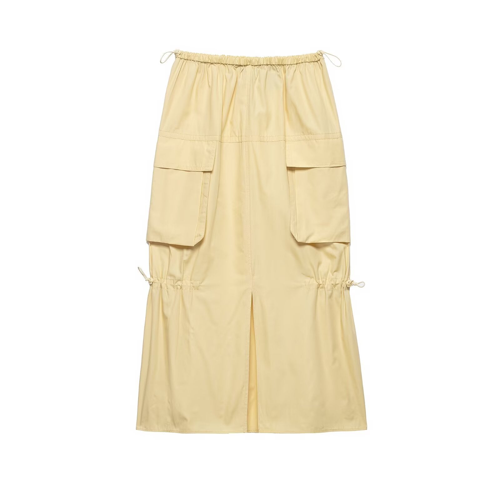 Pocket shirt+workwear MIDI skirt set