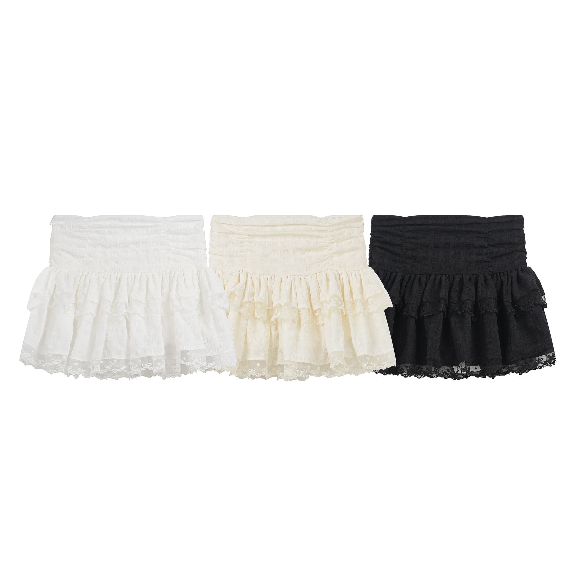 Pleated Mini Skirt High Waist Multi-Layered Cake Skirt Sweet Girl Style Midi Skirt