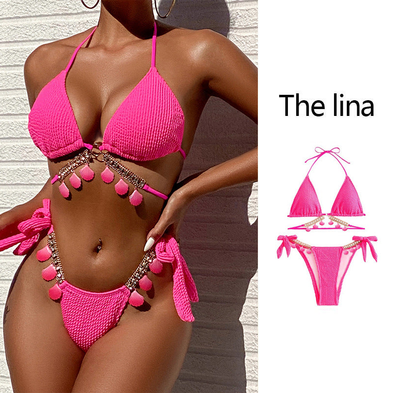 Strap Bikini Set Women's Swimwear Three-Piece Bikini Swimsuit
