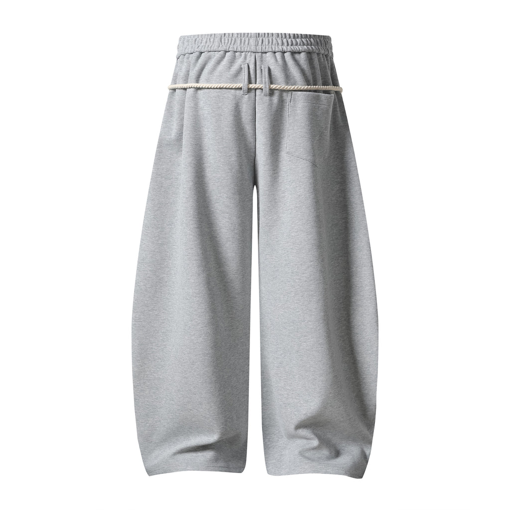 Checkered Star Cargo Sweatpants, Loose Wide-Leg Fit, Edgy Casual Long Pants
