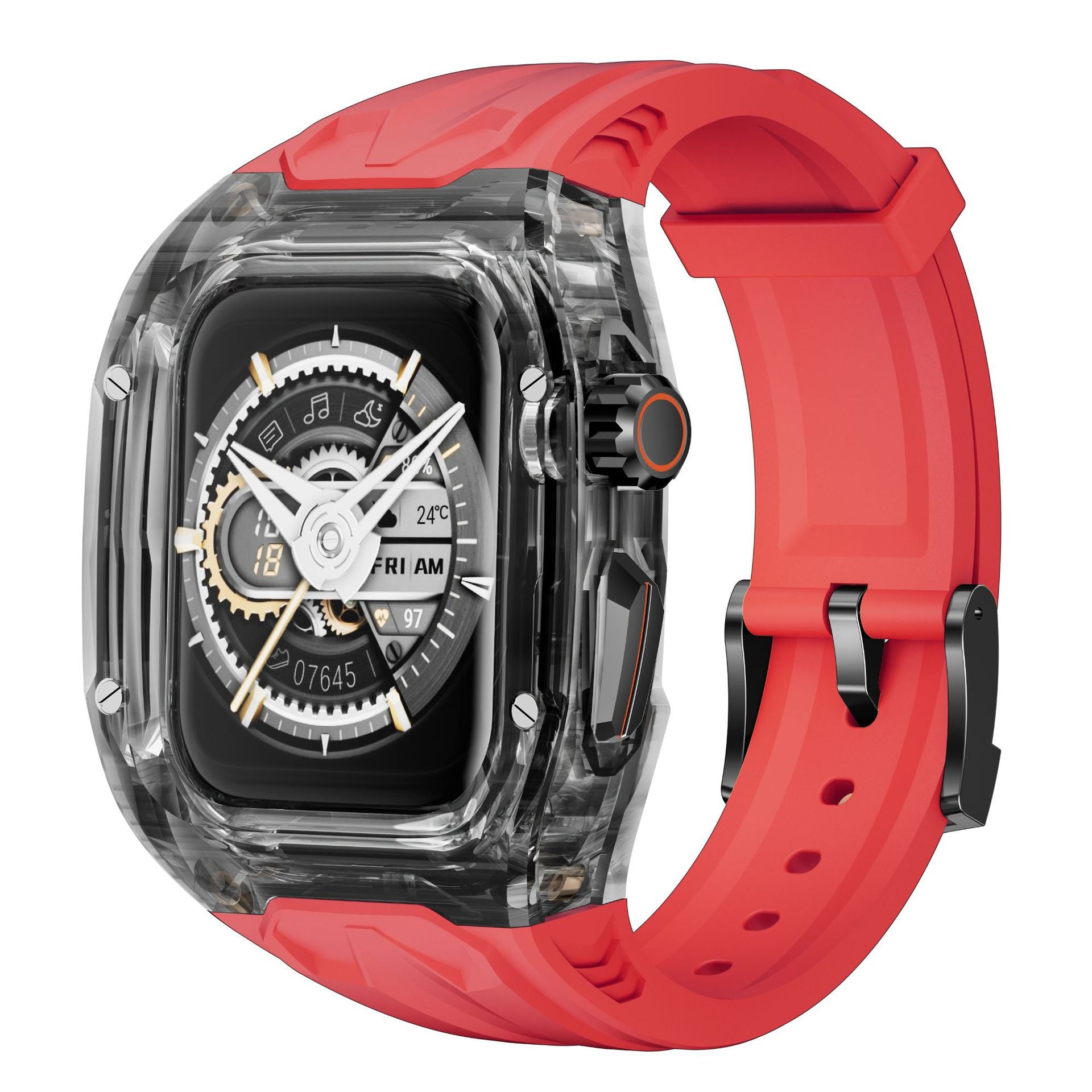 Compatible with Apple Watch 7/8/9 Transparent Protective Case