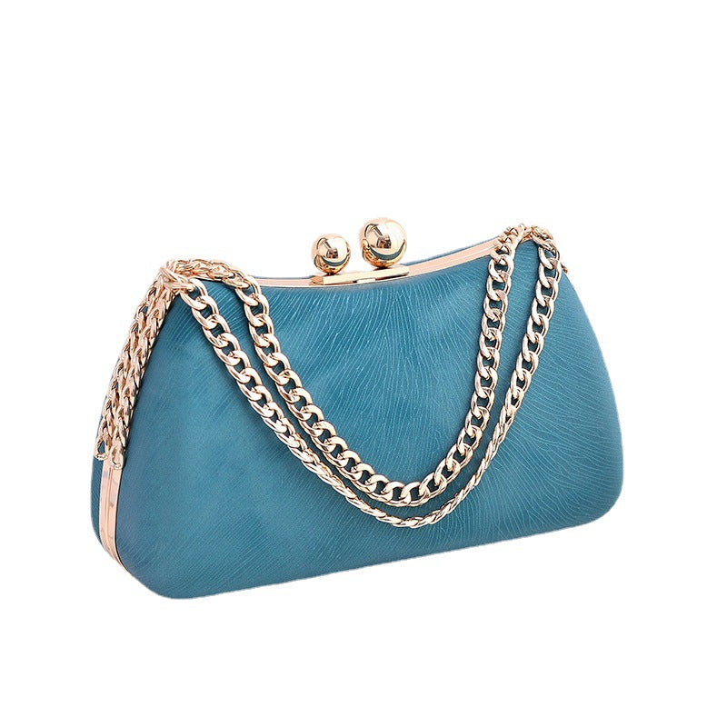 Black PU dinner minimalist handbag