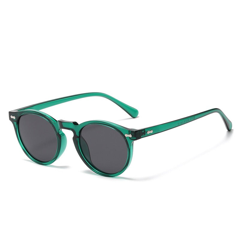 Fashion Sunglasses for Men Women Vintage Small Round Frame Sun Glasses Yellow Lens UV400 Goggles Shades Eyewear