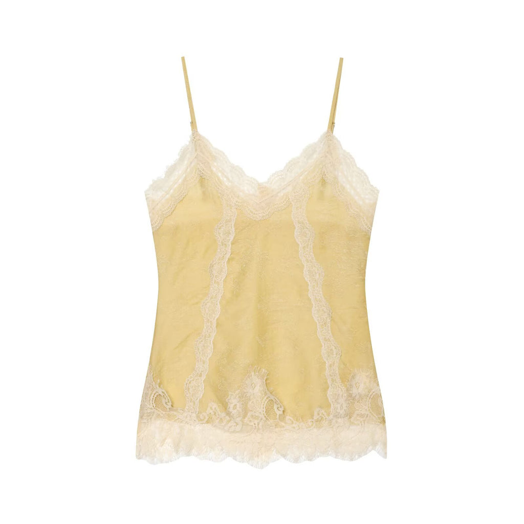 Lace Jacquard Top+Lace Shorts Set